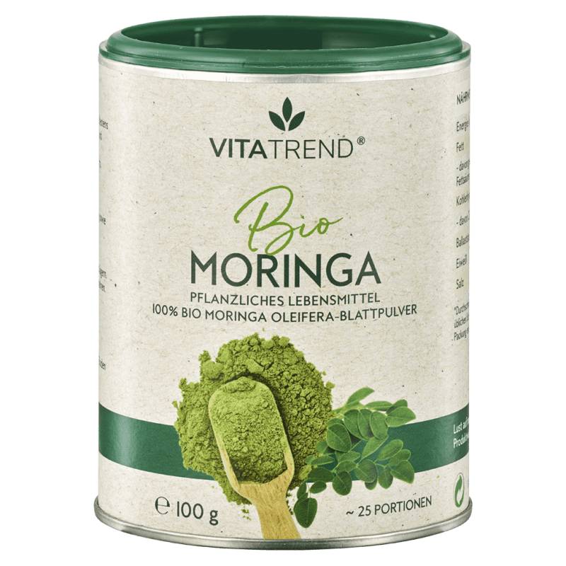 Bio Moringa Pulver 100g von vitatrend