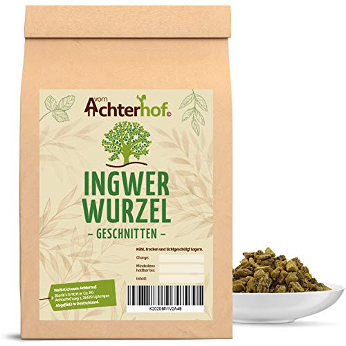 100 g Ingwerwurzel geschnitten getrocknet Ingwer Tee Kräutertee vom-Achterhof von vom-Achterhof
