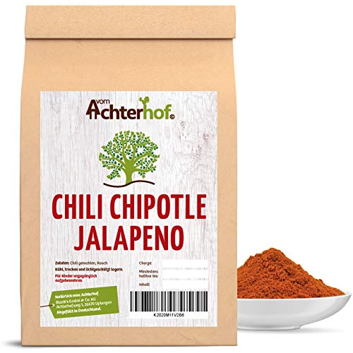 100 g Jalapeno Chili gemahlen Chipotle Chilipulver fruchtig scharf leicht rauchiges Aroma für Salsa Chili Con Carne vom-Achterhof von vom-Achterhof