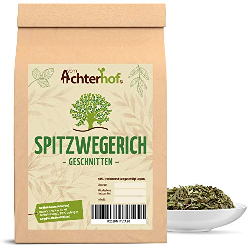 250 g Spitzwegerichblätter geschnitten Juglandis Fol. conc. Spitzwegerich-Tee natürlich vom-Achterhof von vom-Achterhof