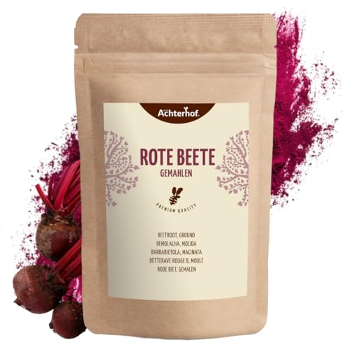 Rote Beete Pulver 250g | erdig, herzhaft und süß | roh und gekocht verwendbar | ideal zum Färben von Lebensmitteln | vom Achterhof von vom-Achterhof