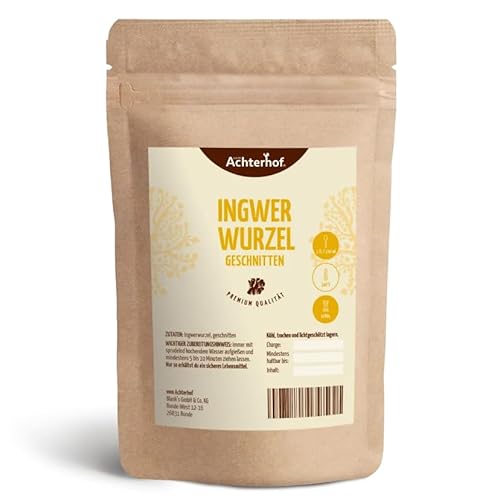 500 g Ingwerwurzel geschnitten getrocknet Ingwer Tee Kräutertee vom-Achterhof von vom-Achterhof