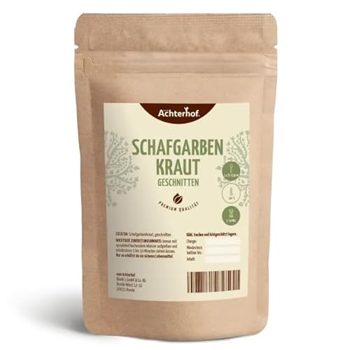 500 g Schafgarbenkraut geschnitten Schafgarbenkrauttee Schafgarbe Kräutertee natürlich vom-Achterhof von vom-Achterhof