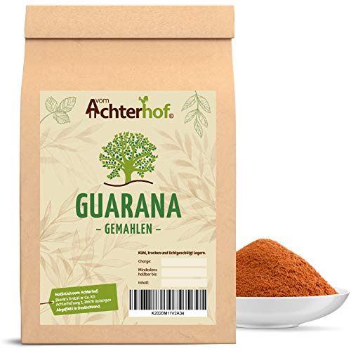 Guarana Pulver 500g | feines, gemahlenes Guarana in reinster Form | ideale Löslichkeit | Kaffee-Ersatz | vom Achterhof von vom-Achterhof