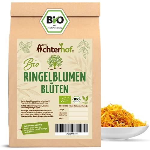 BIO Ringelblumenblüten | 500 g | ohne Kelch | Ringelblumentee vom-Achterhof Tee Kräuter von vom-Achterhof