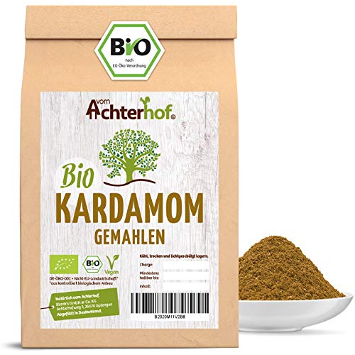Bio Kardamom grün gemahlen (100g) Kardamompulver Premiumqualität natürlich vom-Achterhof Kardamon von vom-Achterhof