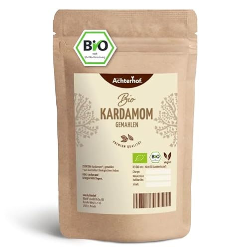 Bio Kardamom grün gemahlen (100g) Kardamompulver Premiumqualität natürlich vom-Achterhof Kardamon von vom-Achterhof