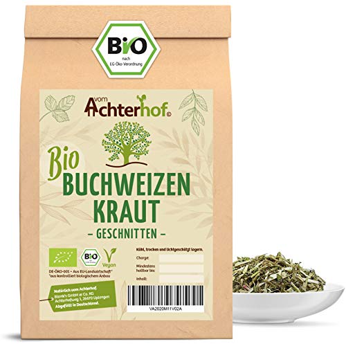 Buchweizentee Bio (500g) | Buchweizenkraut geschnitten | Buchweizen Tee | vom Achterhof von vom-Achterhof