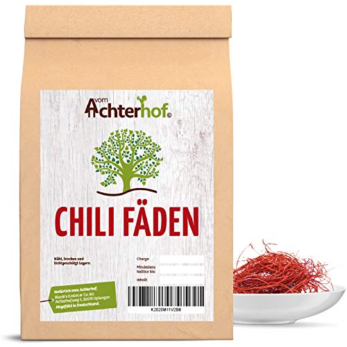 Chilifäden 50g mild aus Chilischoten fein geschnitten ein Hingucker auf jedem Gericht Chili-Fäden Chilifäden 50g mild aus Chilischoten fein geschnitten ein Hingucker auf jedem Gericht Chili-Fäden von vom-Achterhof