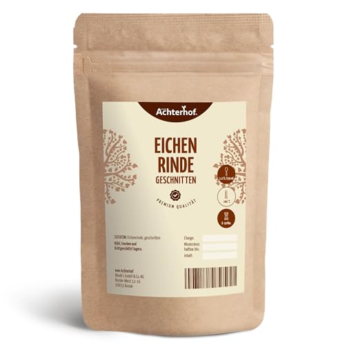 Eichenrinde 500g | Eichenrinde getrocknet und geschnitten | ideal für Sitz- oder Fußbäder, Wickel/Umschläge oder auch als Tee| naturrein | vom Achterhof Eichenrinde 500g | Eichenrinde getrocknet und geschnitten | ideal für Sitz- oder Fußbäder, Wickel/Umschläge oder auch als Tee| naturrein | vom Achterhof von vom-Achterhof