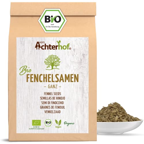 Fenchelsamen BIO süß ganz (250g) | Fenchel Samen | Fencheltee | als Gewürz oder Fenchel Anis Kümmel Tee von vom-Achterhof