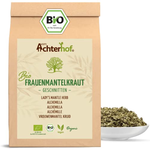 Frauenmanteltee Bio (250g) Frauenmantel-Kraut Tee | Schadstoffkontrolliert | aus kontrolliert biologischen Anbau | vom Achterhof von vom-Achterhof