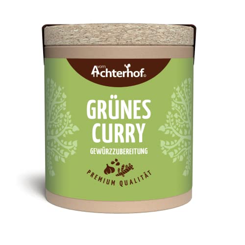 Grünes Curry Gewürzzubereitung 45g | Klassiker der asiatischen Küche | ideal für Grünes Thai Curry | vom Achterhof von vom-Achterhof