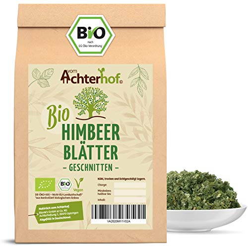 Himbeerblättertee BIO | 100g | 100% Bio Himbeerblätter Tee getrocknet ohne Zusätze | Schwangerschaft - Geburtsvorbereitung | vom Achterhof von vom-Achterhof