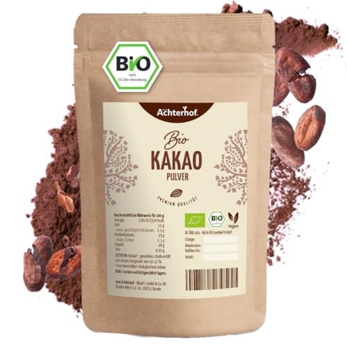 Kakao Pulver Bio 1000g | Kakao-Pulver mit feinstem Aroma | naturbelassen und nicht alkalisiert | vom Achterhof von vom-Achterhof