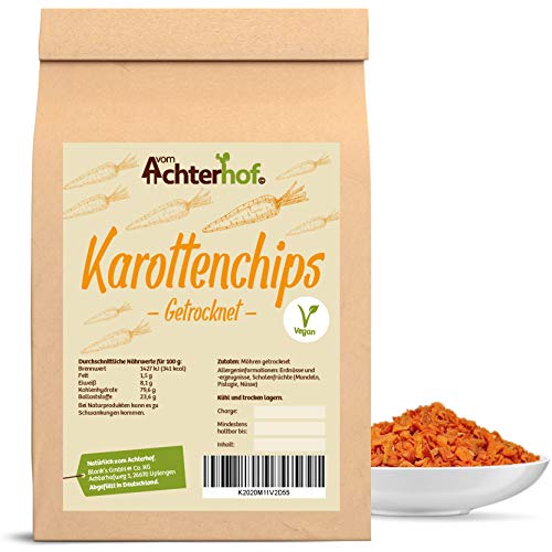 Karotten Chips (3kg) Möhren getrocknet in gewohnter vom-Achterhof Qualität von vom-Achterhof