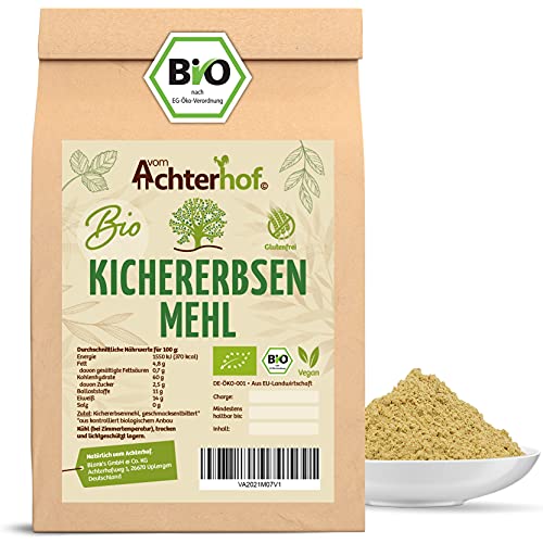 Kichererbsenmehl BIO 250g | geschmacksentbittertes Mehl | glutenfreie Alternative zu Weizenmehl | höchste Bioqualität | leicht nussiger Geschmack | ideal für die vegane Küche | vom Achterhof Kichererbsenmehl BIO 250g | geschmacksentbittertes Mehl | glutenfreie Alternative zu Weizenmehl | höchste Bioqualität | leicht nussiger Geschmack | ideal für die vegane Küche | vom Achterhof von vom-Achterhof