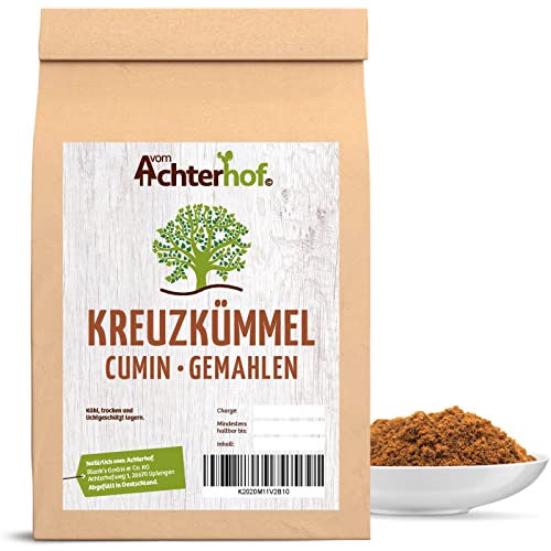 Kreuzkümmel gemahlen 250g | fein gemahlenes Kreuzkümmel Pulver | kräftig, würziger Geschmack | beliebtes Gewürz bei Ayurveda | ideal für arabische sowie indische Speisen | vom Achterhof von vom-Achterhof