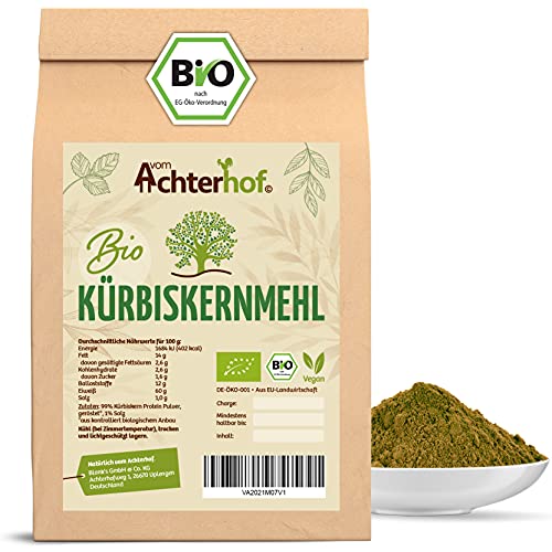 Kürbiskernmehl Bio 500g | mit 60% Proteingehalt | pflanzliche Eiweißquelle | Proteingehalt von 60g Eiweiß pro 100g | höchste Bioqualität | für süße als auch herzhafte Speisen | vom Achterhof Kürbiskernmehl Bio 500g | mit 60% Proteingehalt | pflanzliche Eiweißquelle | Proteingehalt von 60g Eiweiß pro 100g | höchste Bioqualität | für süße als auch herzhafte Speisen | vom Achterhof von vom-Achterhof