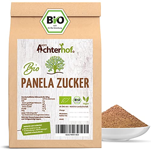 Panela Zucker BIO 500g | Vollrohrzucker aus Kolumbien | Brauner Zucker ohne Zusätze | Bio Rohrzucker aus kontrolliert biologischem Anbau | Panelazucker unraffiniert | vom Achterhof von vom-Achterhof