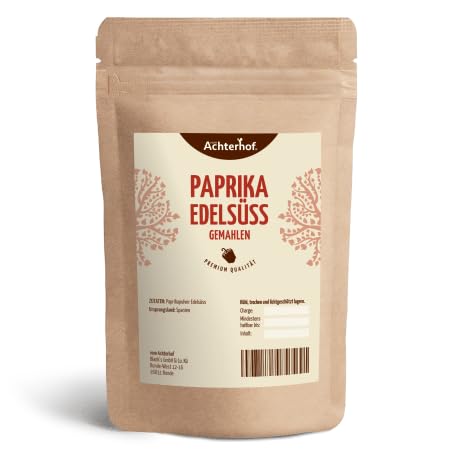 Paprika Edelsüss gemahlen 100g | mild würzig und aromatisch | frei von künstlichen Farbstoffen und Aromen | vom Achterhof von vom-Achterhof