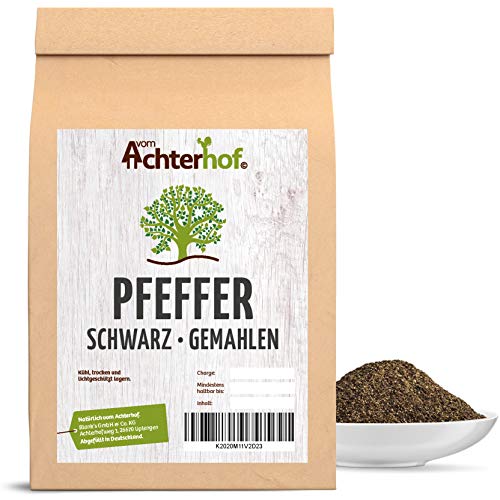 Pfeffer schwarz gemahlen 500 g Pfeffer schwarz gemahlen 500 g von vom-Achterhof