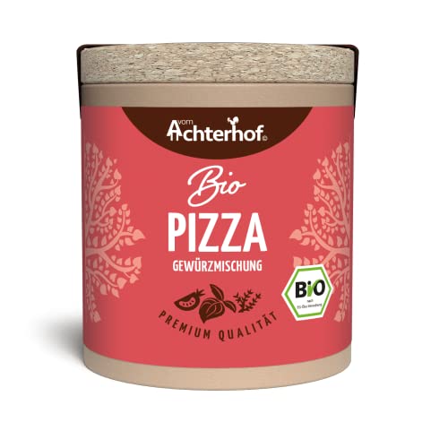 Pizza Gewürzmischung Bio 15g | hervorragend abgestimmte italienische Gewürz-Kombination | passt zu jeder Tomatensauce | erlesene Kräuterauswahl mit dem besten Aroma | vom Achterhof von vom-Achterhof
