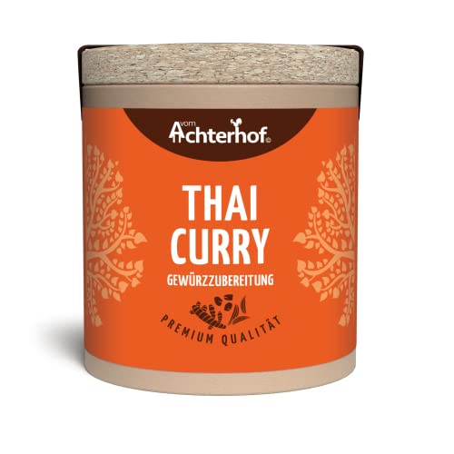Thai Curry Gewürzzubereitung 37g | perfekt abgestimmte Würzkomposition für alle asiatischen Gerichte | Gewürzmischung für alle Curry Gerichte | vom Achterhof von vom-Achterhof