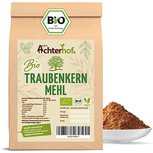 Traubenkernmehl Bio (500g) Traubenkern-Pulver vom-Achterhof von vom-Achterhof