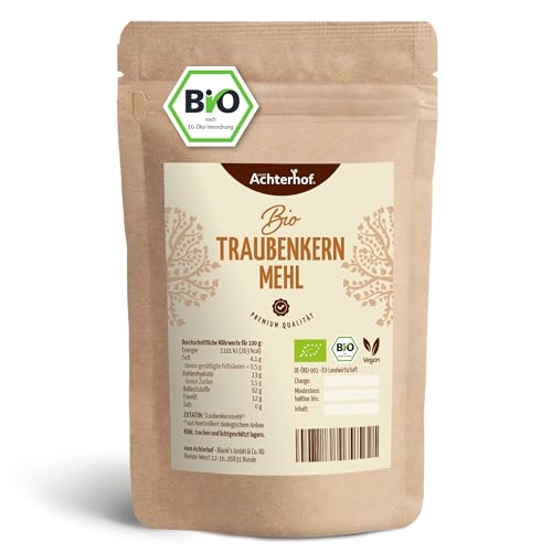 Traubenkernmehl Bio (500g) Traubenkern-Pulver vom-Achterhof von vom-Achterhof