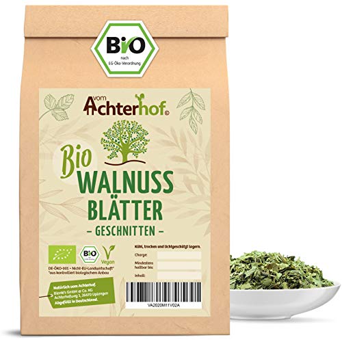 Walnussblätter Bio (100g) Walnussblättertee aus kontrolliert biologischen Anbau vom Achterhof von vom-Achterhof