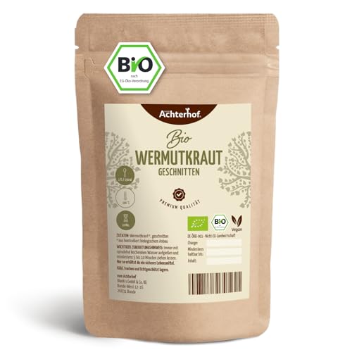 Wermutkraut geschnitten Bio 500g | Bitterkraut | Wermutkraut-Tee | Wermut geschnitten als aromatisches Würzmittel oder Tee | vom Achterhof von vom-Achterhof