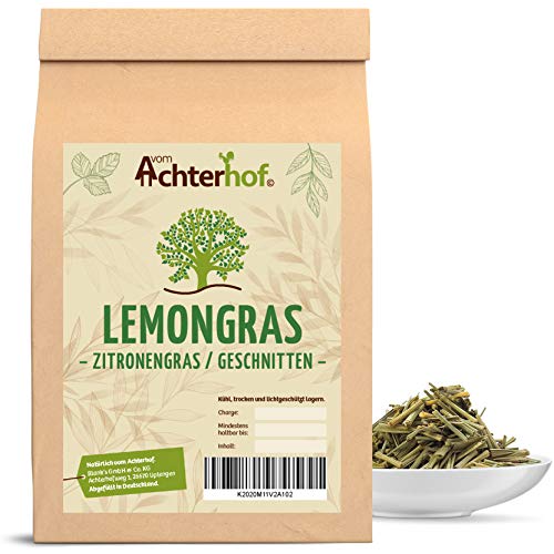 Zitronengras 1 kg | Zitronengras getrocknet und geschnitten | ideal zur Verwendung in der Zubereitung von Tee | feiner zitronenartiger Geschmack | vom Achterhof von vom-Achterhof