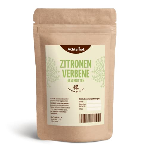 Zitronenverbeneblätter 250g | Zitronig-frisches Aroma | ideal für erfrischende Sommerlimonaden und Zitronentee | vom Achterhof von vom-Achterhof