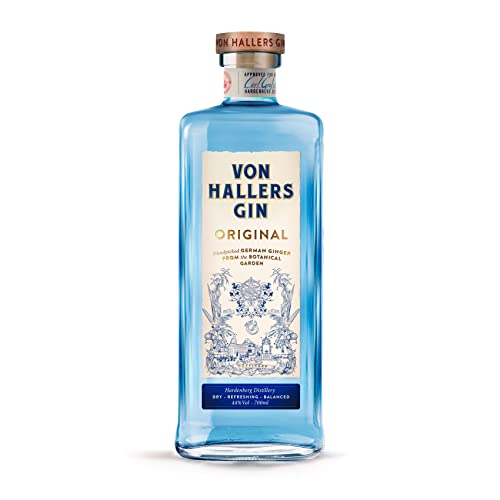 VON HALLERS GIN - Spirit of the Year, Doppel-Gold & Pokal Gewinner (World Spirits Awards) - frisch, leicht & feine Zitrusnote mit Botanicals aus Deutschland (1 x 0,7 l) von ORTCI