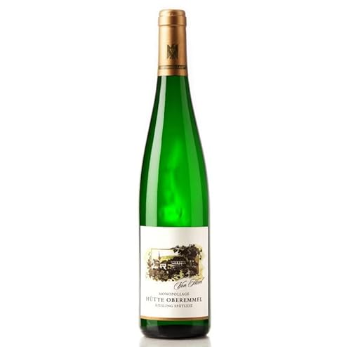 Deutscher Wein | von Hövel Oberemmeler Hütte Riesling Spätlese 2015 | Weißwein Deutschland | Weingut Saar | besticht im Geschmack mit Frucht | nachhaltig Abgang |, 750.0 milliliter von von Hövel