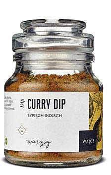 WAJOS Curry Dip 100g | typisch indische Gewürzmischung | Curry Sauce | indisches Curry Gewürz | grillen & kochen | für Fleisch, Reis und Nudeln | vegan von wajos