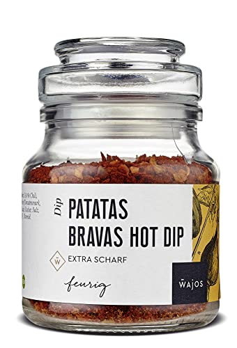 Wajos Patatas Bravas Hot Dip vegan, 90g: Feuriger Dip & leckere Alternative zum Pommes Gewürz & spanischer Feinkost von wajos