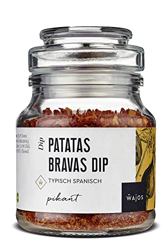 Wajos Patatas Bravas Dip vegan, 90g: pikanter Dip & leckere Alternative zum Pommes Gewürz & spanischer Feinkost von wajos