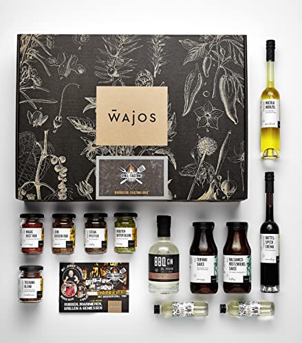 WAJOS Barbecue Probierpaket | BBQ Grill Set + Video mit Jumbo Schreiner | Geschenke für Männer | Perfekt für Grill Fans von wajos