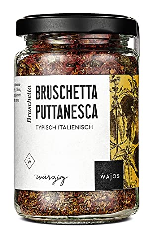 WAJOS Bruschetta Puttanesca: Würzmischung für köstliche Bruschetta – 80g typisch italienische Spezialität von wajos