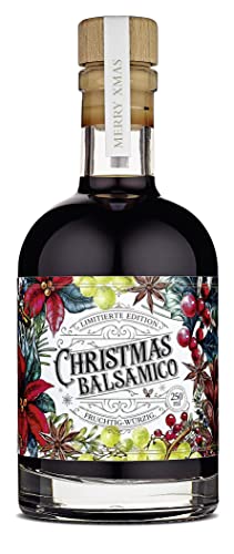 WAJOS Christmas Balsamico 250ml – Essigzubereitung (3% Säure) | Balsamico Essig mit Zimt, Sternanis und Pflaumen | Balsamico Creme zur Weihnachtszeit von wajos