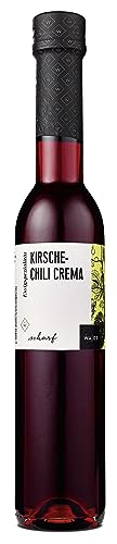 WAJOS Kirsche-Chili Crema 250ml: Scharfer Essig-Genuss für jeden Tag – Mit Weißweinessig und 3% Säure von wajos