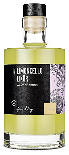 Wajos Limoncello Likör 350ml, 30% vol: Erfrischender Genuss mit zitroniger Note - Tolles Geschenk für Frauen von wajos