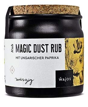 WAJOS Magic Dust Rub 70g | BBQ Rub, Würzmischung | Gewürz für Fleisch | Perfekt zum Grillen & BBQ | Grillgewürz zum Marinieren | vegan von wajos