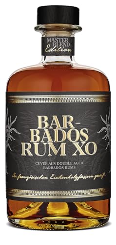 Wajos Master Blend Rum 40% vol 500ml - Cuvée aus Barbados Rum. Fruchtiger karibischer Rum. Perfektes Rum Geschenk für Männer von wajos