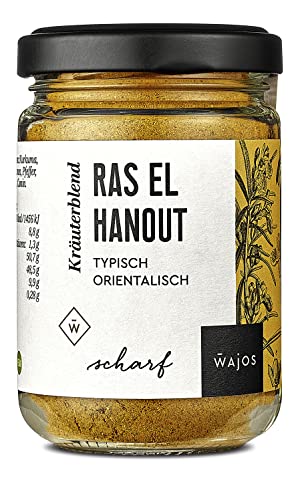 WAJOS Ras El Hanout Blend 65g| typisch orientalisch | Gewürzmischung mit Kurkuma, Ingwer, Chilies, Kardamom, Koriander | Perfekt zu Currys & Couscous von wajos