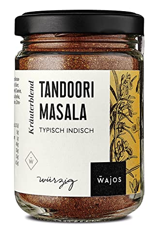 WAJOS Tandoori Masala 80g, typisch indische Mischung mit Gewürzen, Koriander, Knoblauch & Ingwer, Gewürzzubereitung für Curry & Tandoori Gerichte WAJOS Tandoori Masala 80g, typisch indische Mischung mit Gewürzen, Koriander, Knoblauch & Ingwer, Gewürzzubereitung für Curry & Tandoori Gerichte von wajos