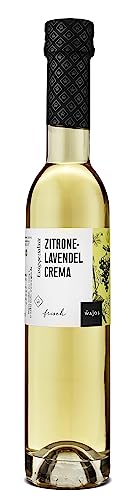 WAJOS Zitrone-Lavendel Crema mit Weißweinessig, Zitronen Essigzubereitung 250ml mit 3% Säure von wajos