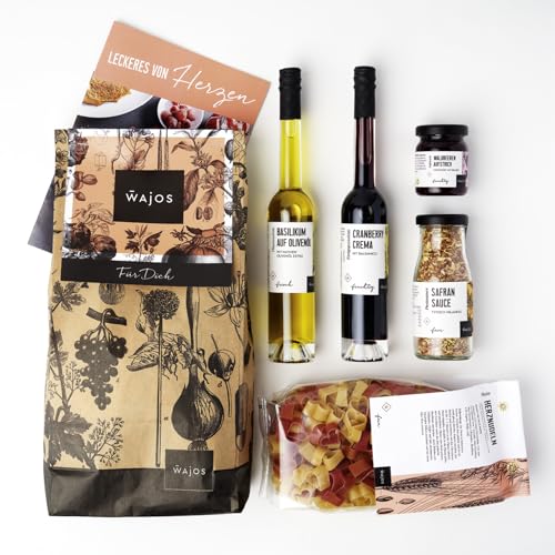 Wajos Geschenkset für Frauen: 5 Produkte + Flyer mit Rezept-Ideen in Geschenkverpackung, Besondere Geschenk für Frauen von wajos